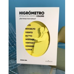 HIGRÓMETRO Fraile del Tiempo COLORS (Amarillo)