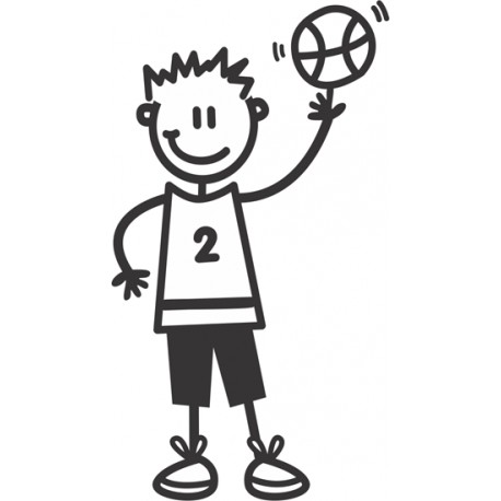 The Sticker Family - Chico Jugador Basket OB27